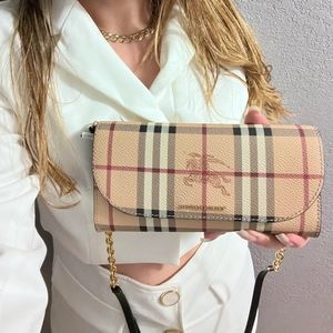 Burberry Crossbody bag/ wallet with chain